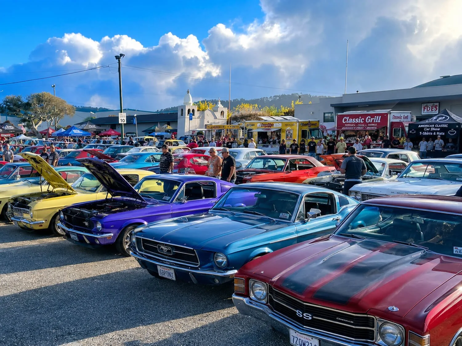 Monterey Car Week venue and classic car event at the FDES Portuguese Hall of Monterey.