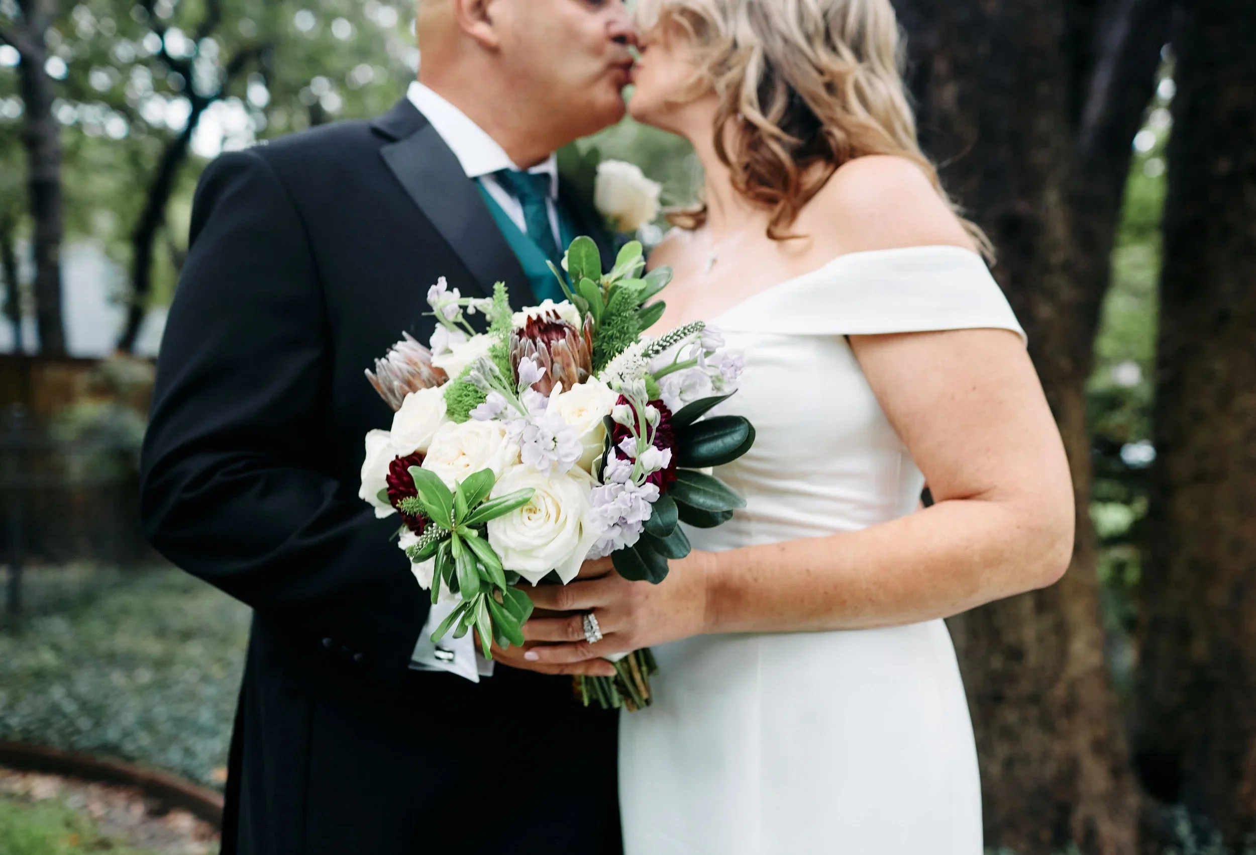Dreamy Intimate Backyard Wedding | Rainy Dallas Wedding | Keller Wedding