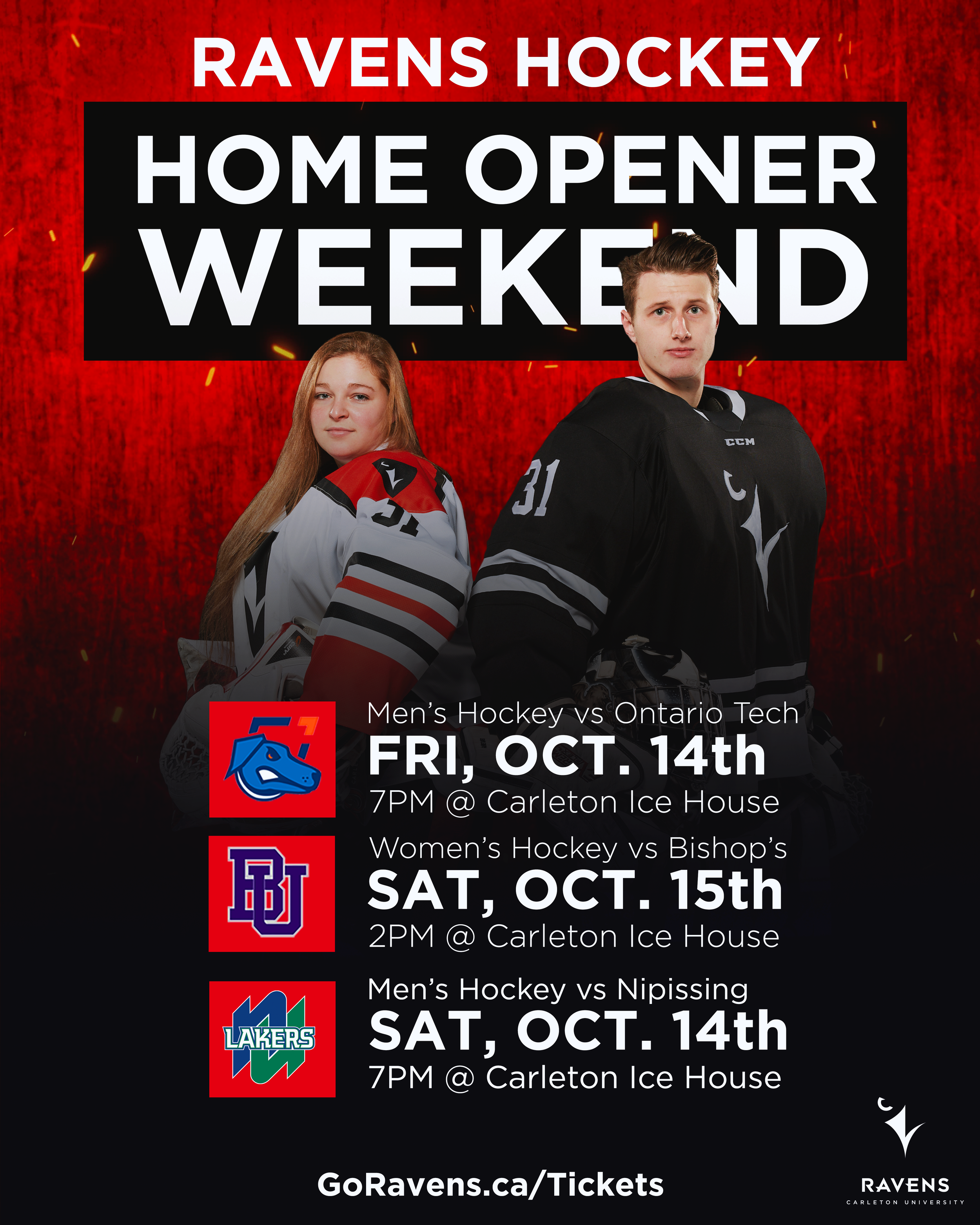 Carleton Raven's Hockey Home Opener Weekend