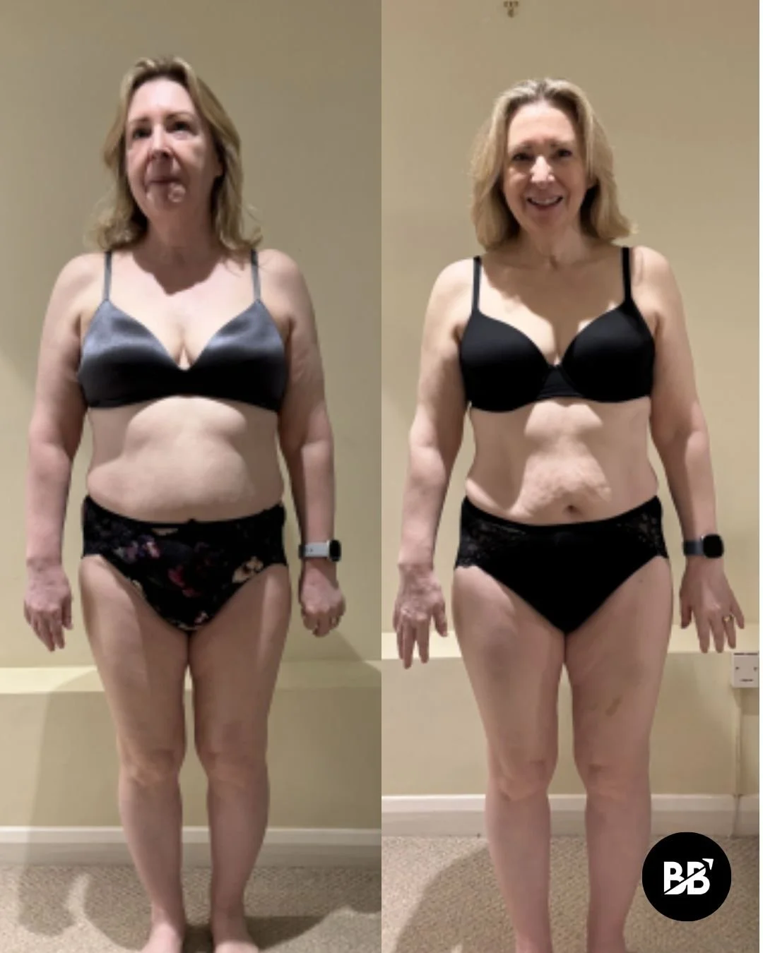 Women's fat loss results at Become Bodywise Daventry