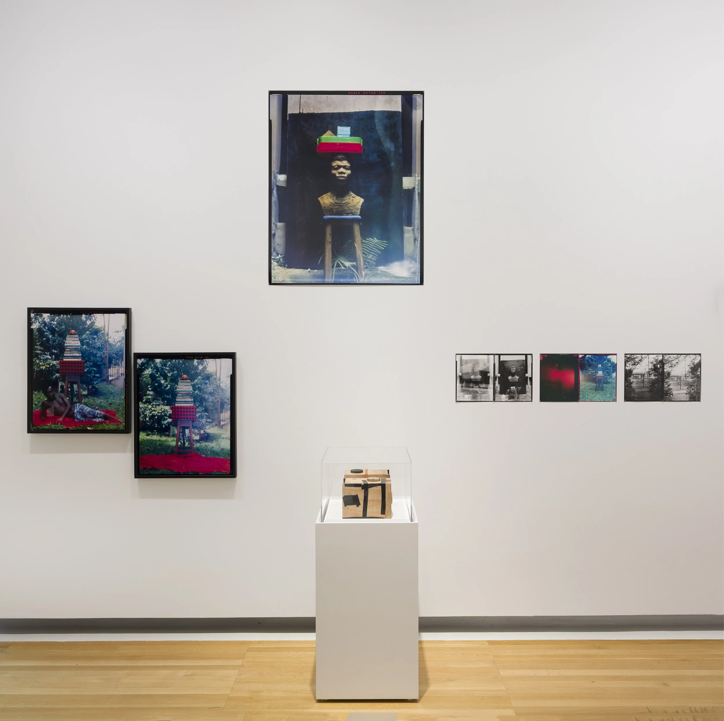 Installation view (detail) of Eric Gyamfi, Stomata:
Dr. Mahashe’s Open Frames (2026), in If the
word we, 59th Carnegie International, Carnegie
Museum of Art, Pittsburgh (May 2, 2026–January
3, 2027); photo: Zachary Riggleman / © Carnegie
Museum of Ar