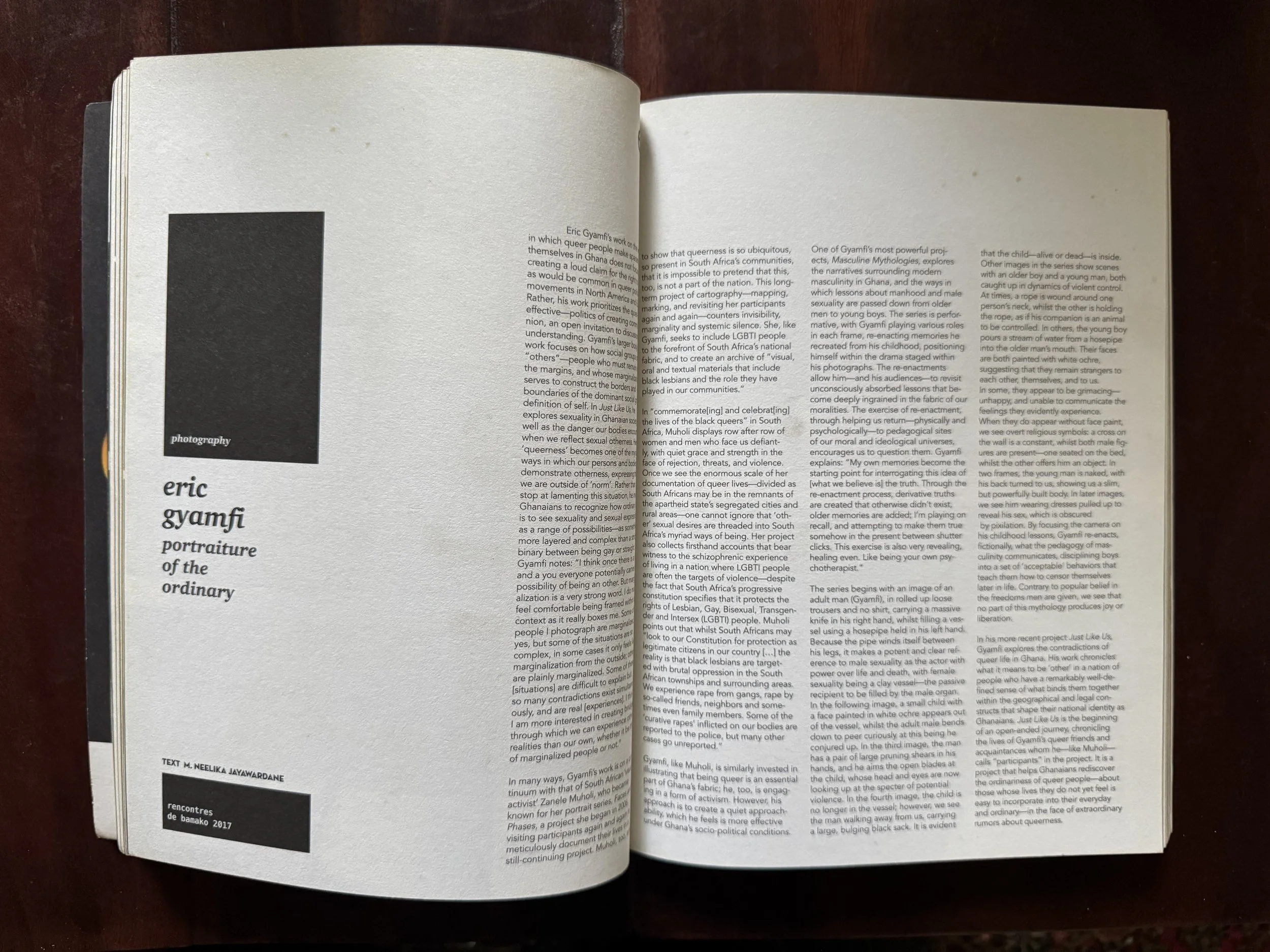 something we africans got,  issue 3. "portraits of the ordinary" by m. neelika jayawardane