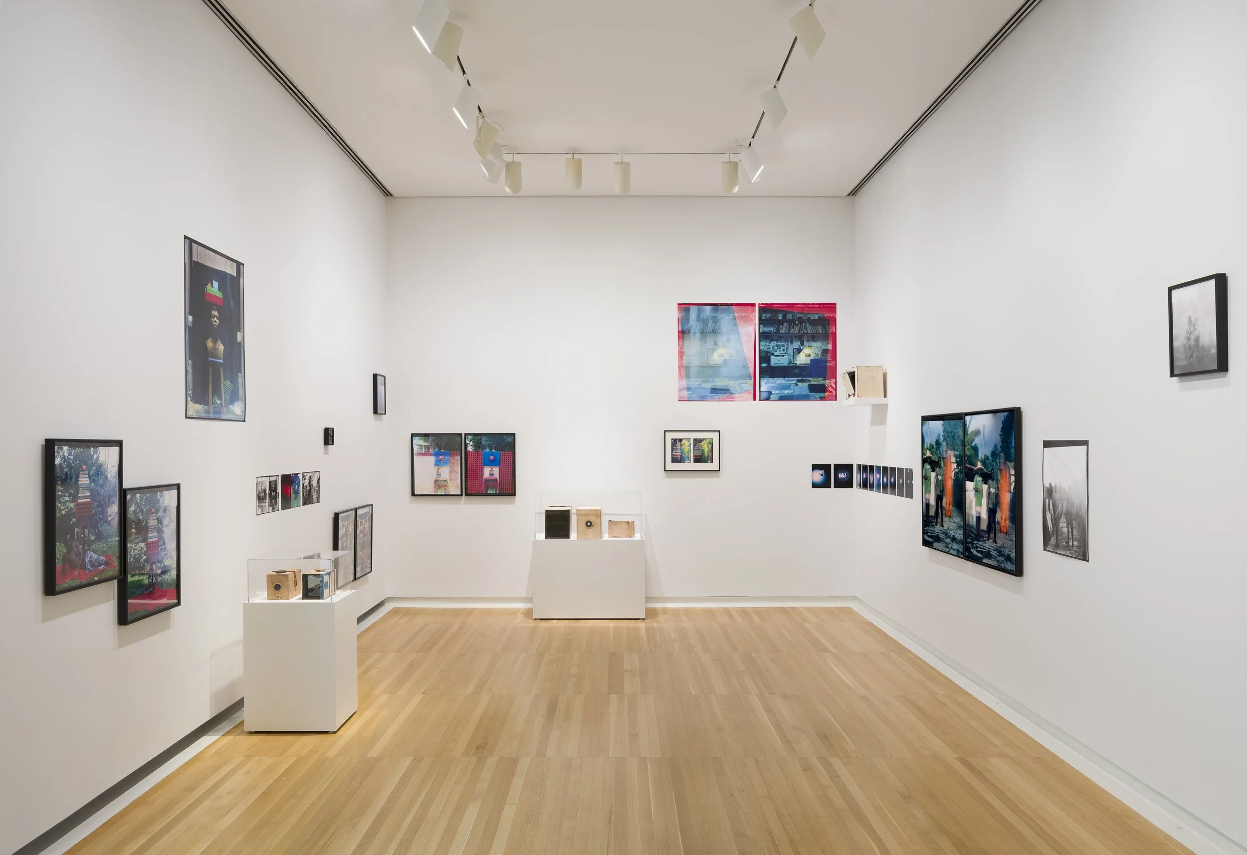Installation view (detail) of Eric Gyamfi, Stomata:
Dr. Mahashe’s Open Frames (2026), in If the
word we, 59th Carnegie International, Carnegie
Museum of Art, Pittsburgh (May 2, 2026–January
3, 2027); photo: Zachary Riggleman / © Carnegie
Museum of Ar