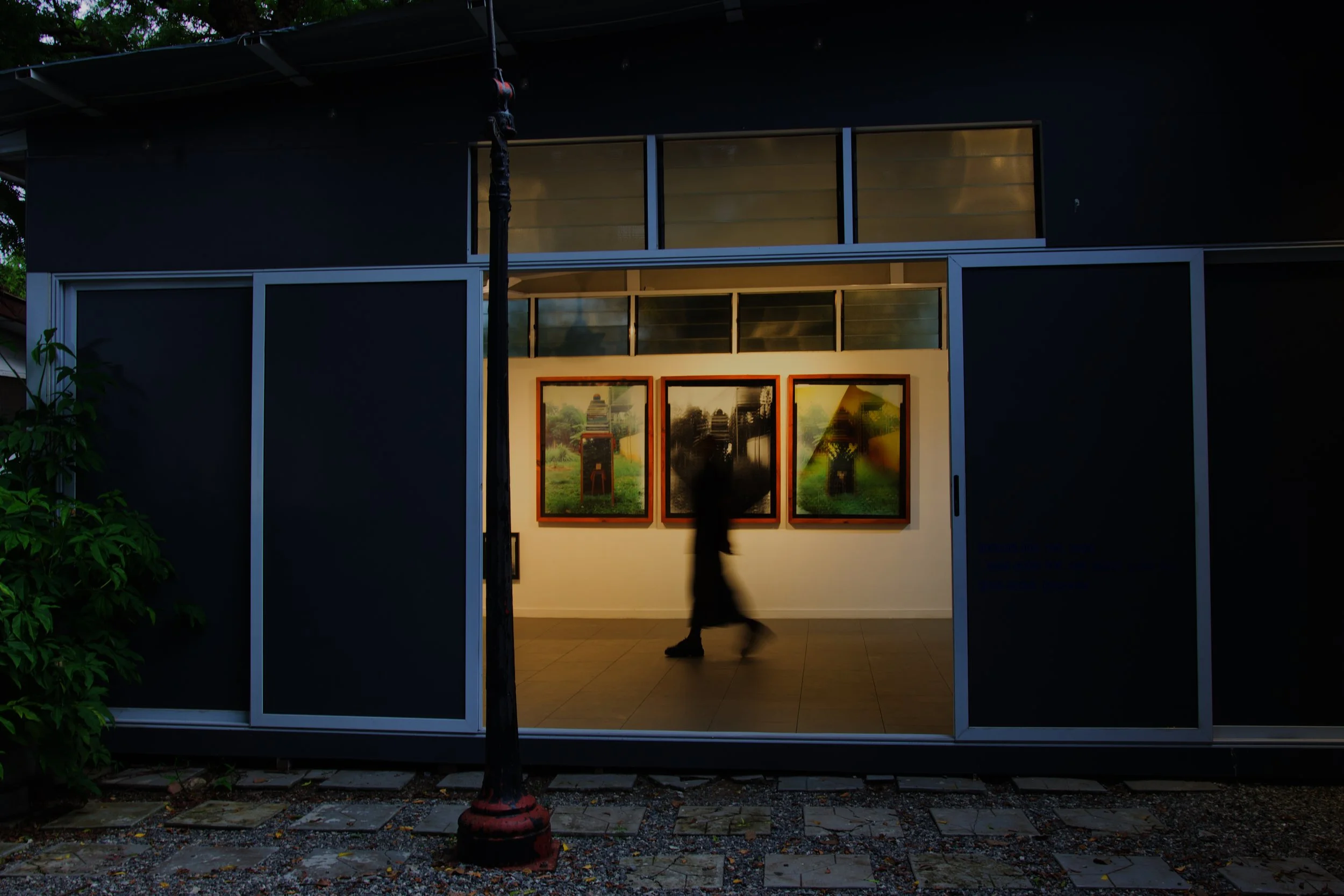 Installation view (detail) of eric gyamfi, stomata: dr. mahashe’s open frames (2026), at the foundation for contemporary art ghana for  (may 23, 2026–july 18, 2027); photo: godfred goodman / © foundation for contemporary art, ghana