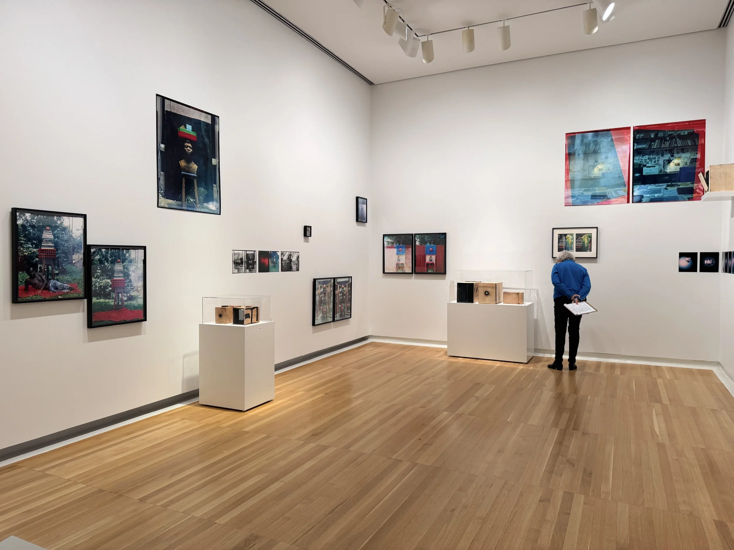 Installation view (detail) of Eric Gyamfi, Stomata:
Dr. Mahashe’s Open Frames (2026), in If the
word we, 59th Carnegie International, Carnegie
Museum of Art, Pittsburgh (May 2, 2026–January
3, 2027); photo: Eric Gyamfi