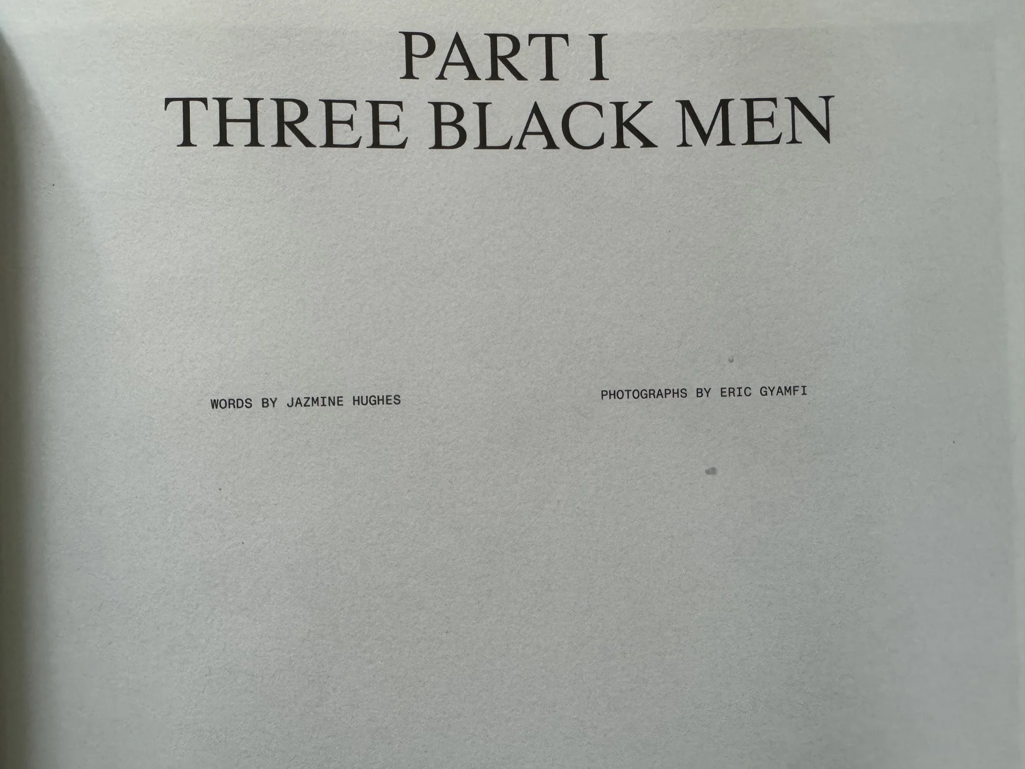 atmos, "three black men"