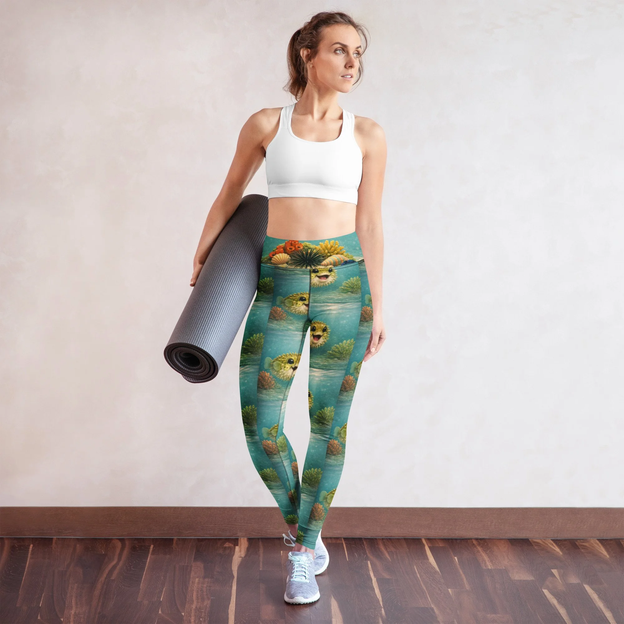 Jake the Pufferfish Yoga Leggings