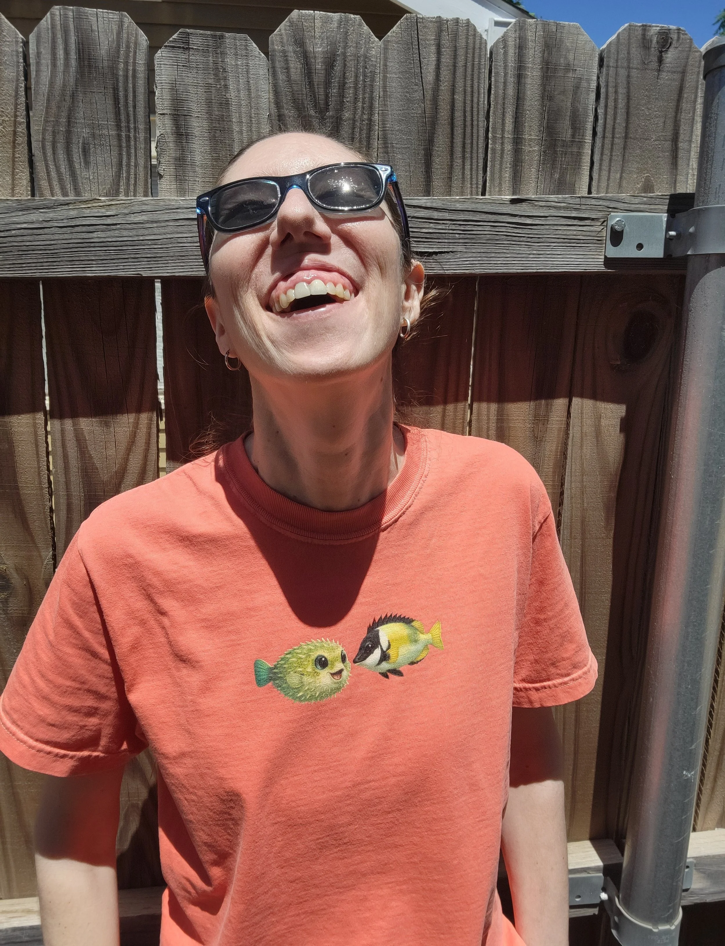 Jake the Pufferfish & Ryan the Foxface Rabbitfish Tee — Vintage Underwater Ocean Art T-Shirt
