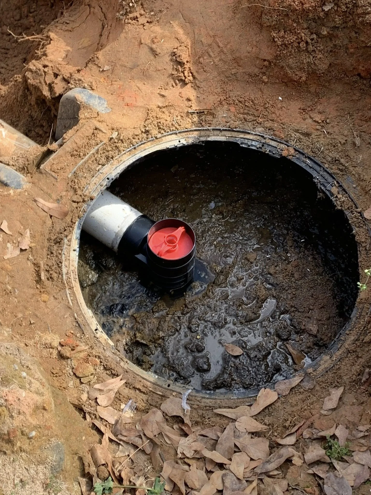 New effluent filter install