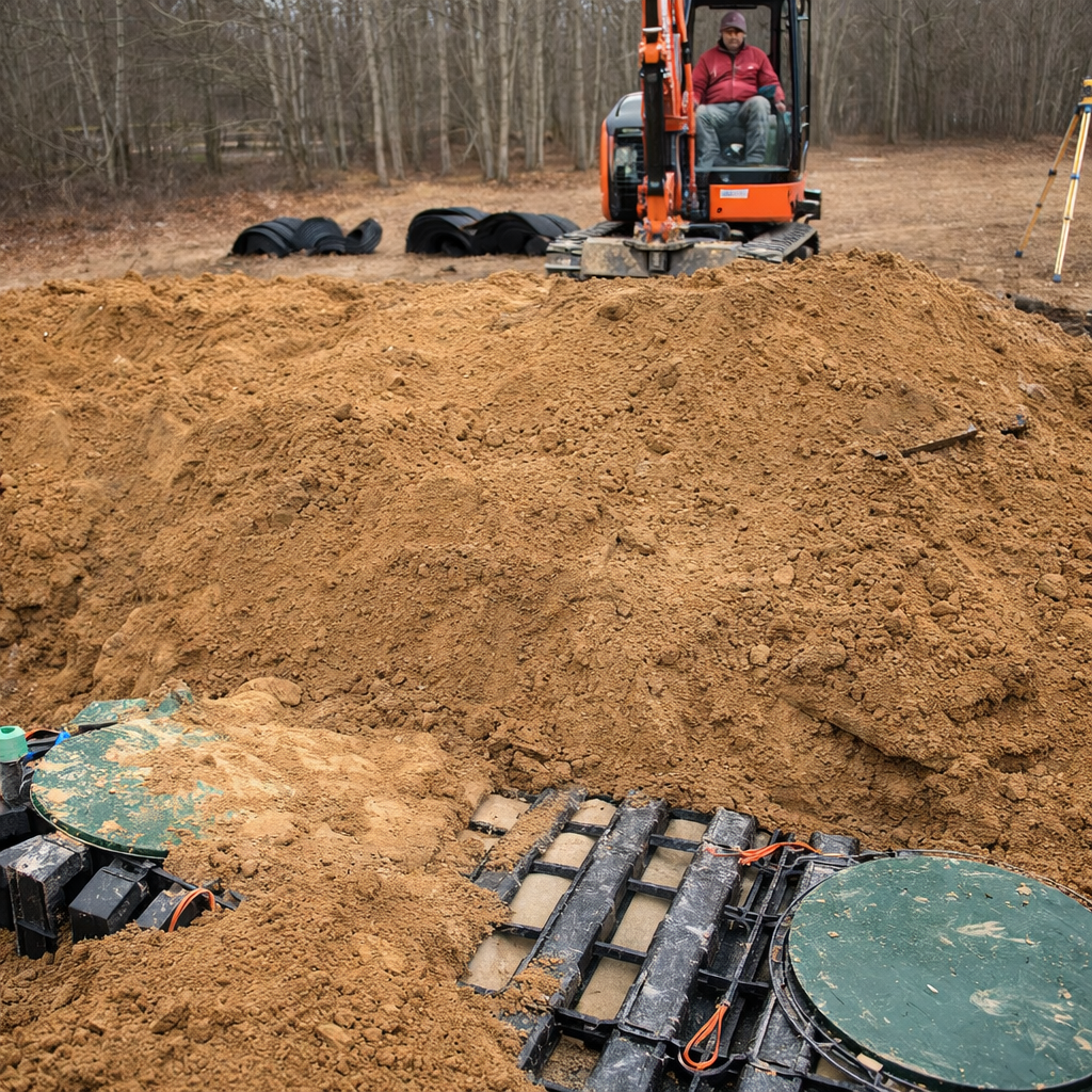 Septic tank replacement in Gilbert, SC