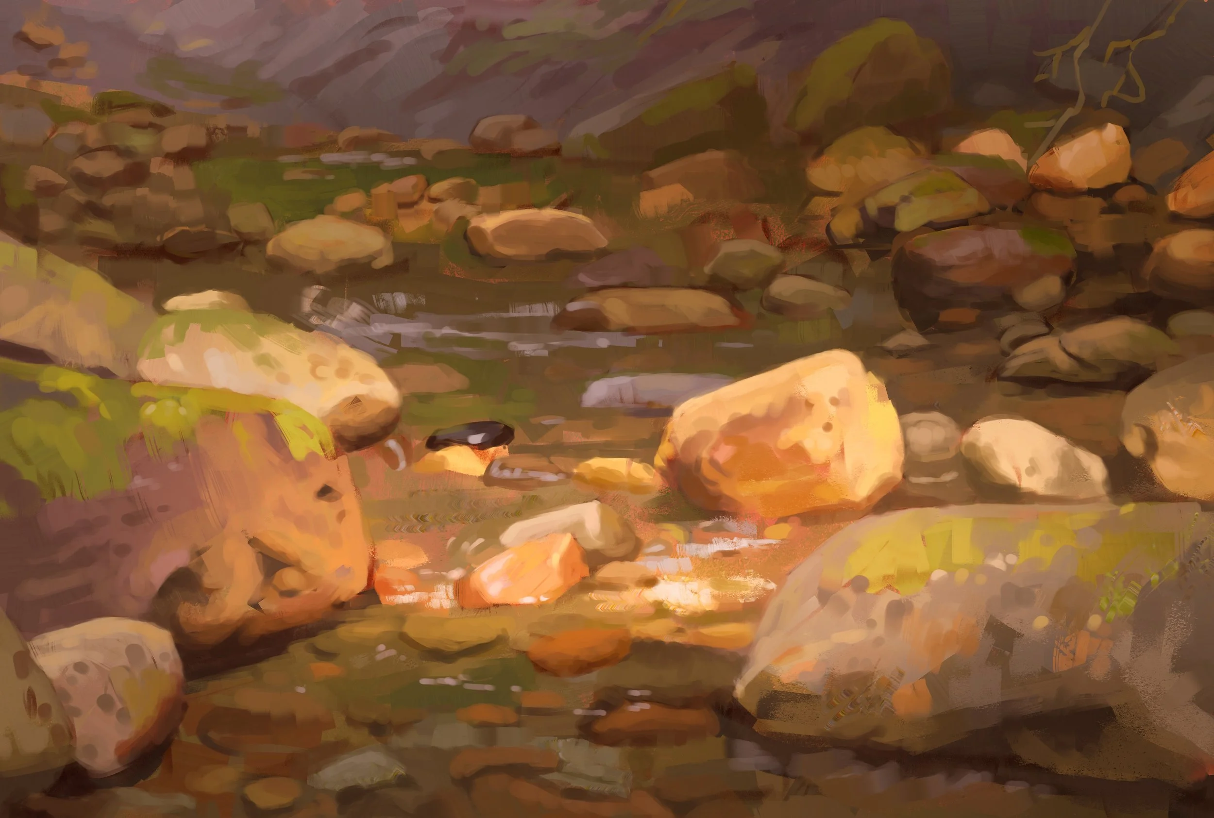 Part of my landscape studies series, Photoshop