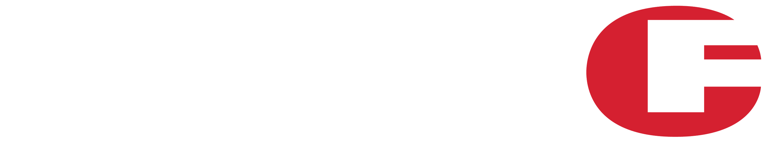 Hunt Farms logo with bold white text and a red letter 'E' on a black background.