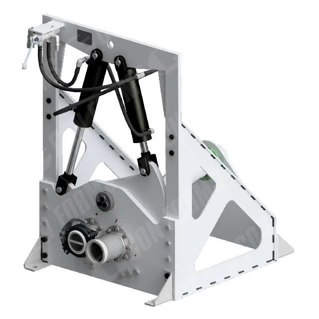 iMAGE OF A HYDRAULIC DOUBLE DIVERSION VALVE FOR CONCRETE PUMPING, HIGH PRESSURE HIGH RISE JOBS