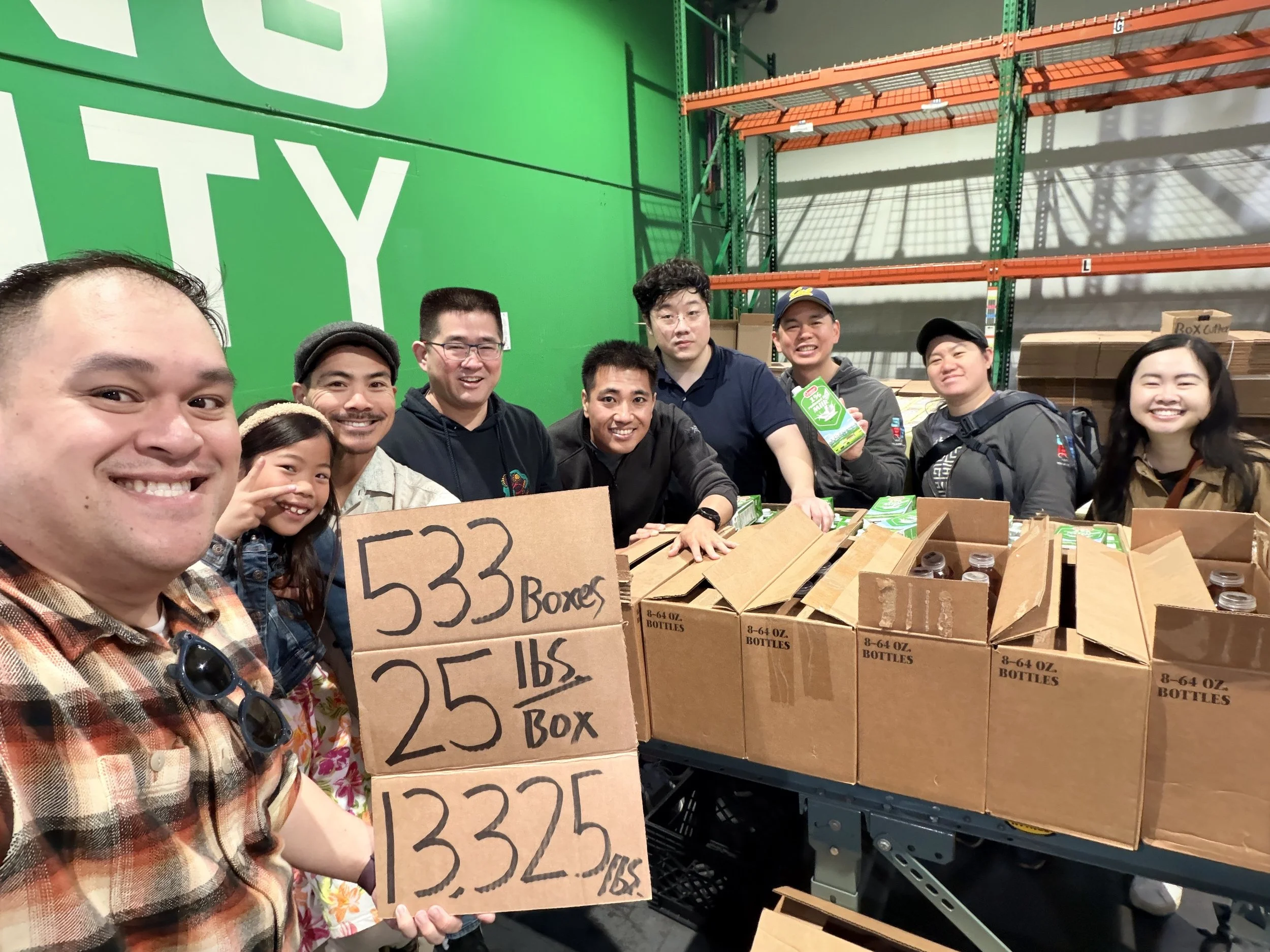 BenSim Law Volunteers with AABA at the SF-Marin Food Bank
