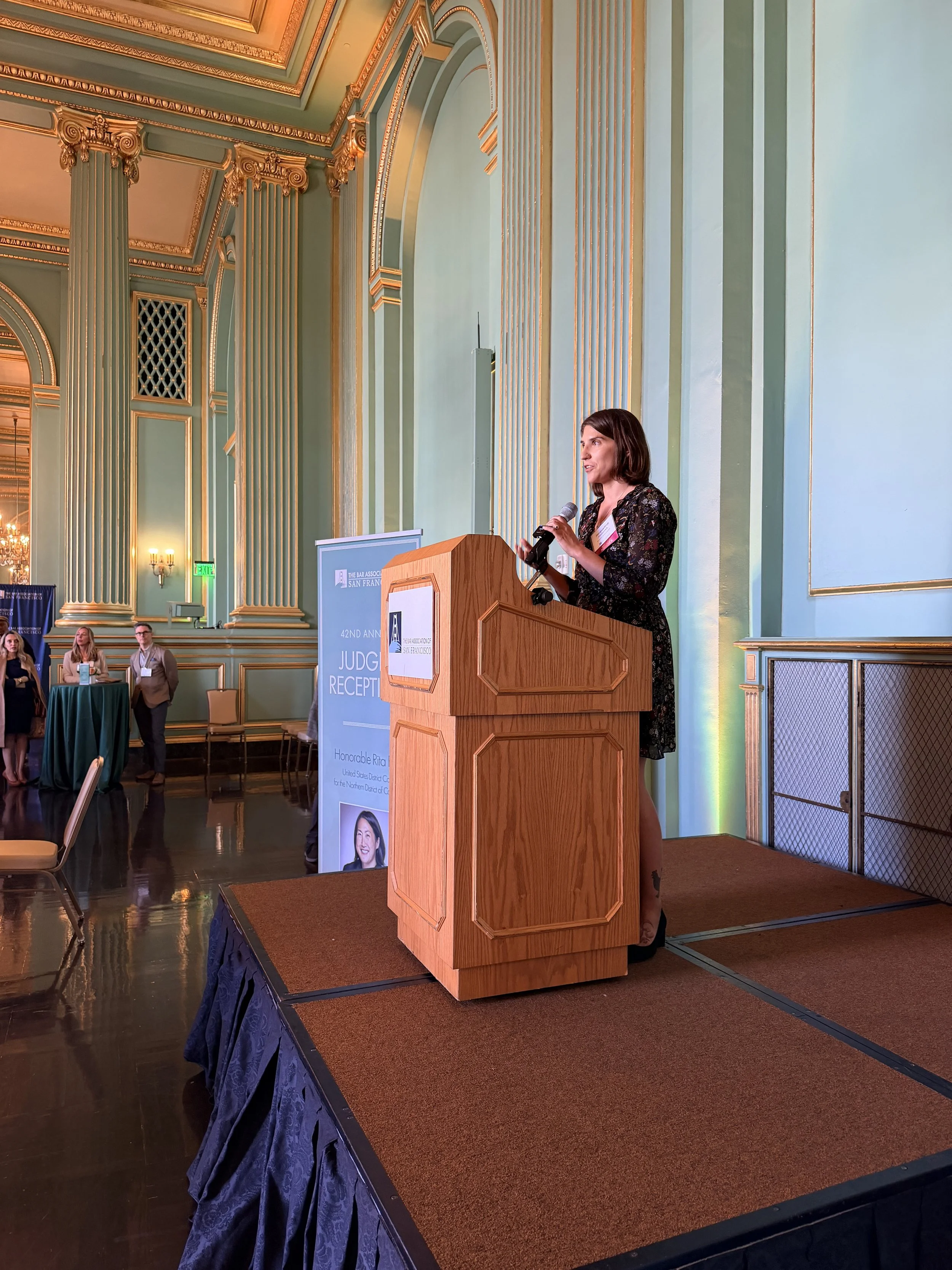 Jacqueline Simonovich Delivers Opening Remarks at the Bar Association of San Francisco’s 42nd Annual Judges Reception