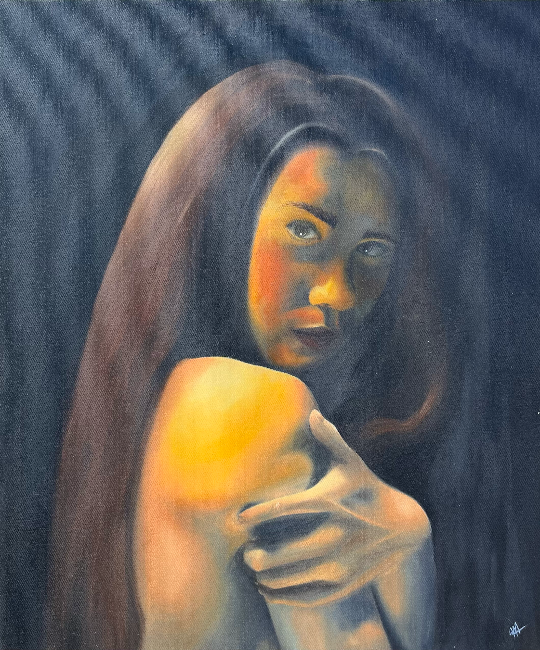 "VULNERABILITY" 20 X 24 in. Oil on canvas. 2025