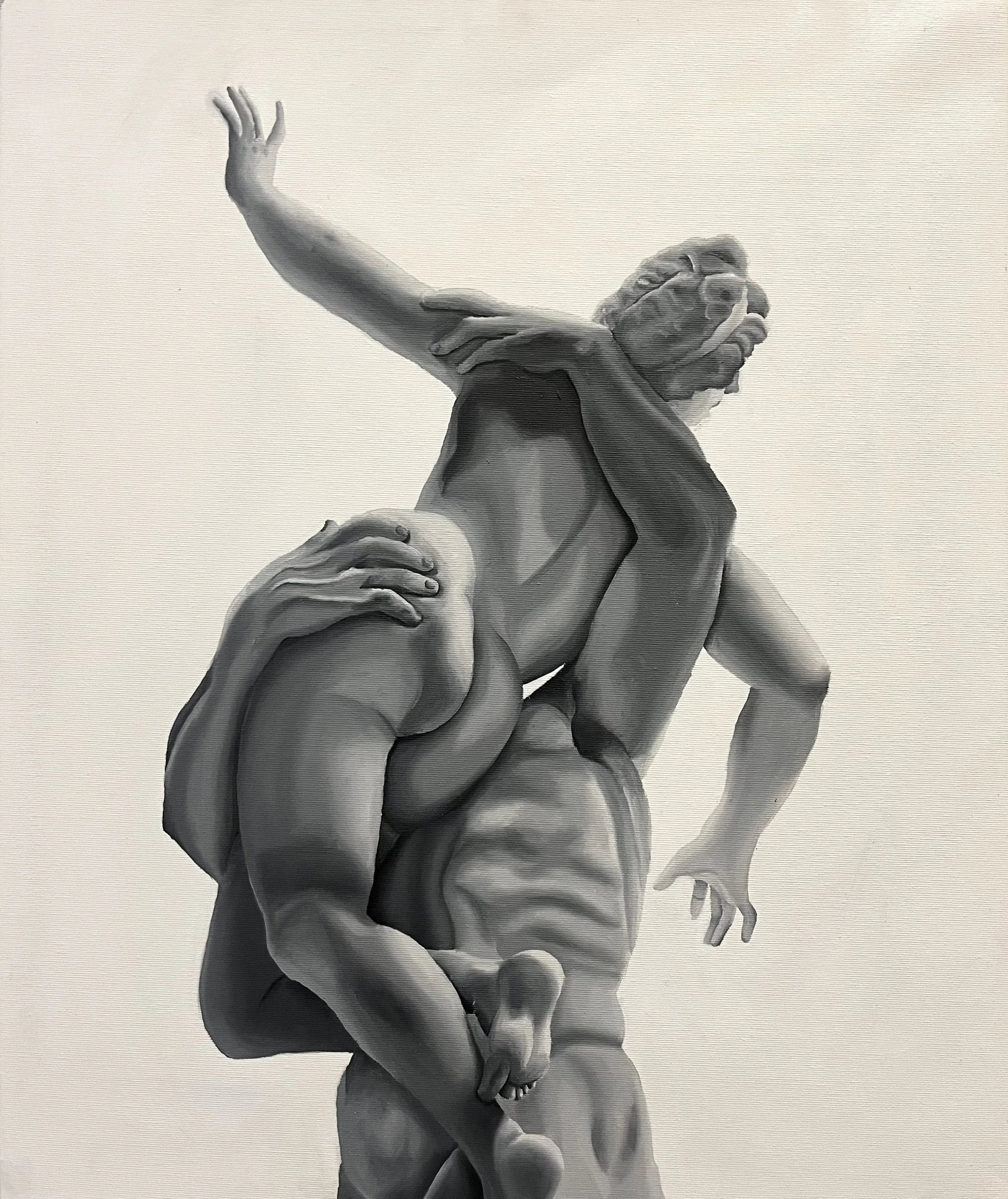 "THE RAPE OF THE SABINE WOMEN" 30 x 40 cm. Oil on canvas. 2024 (Painted during studies in Italy)