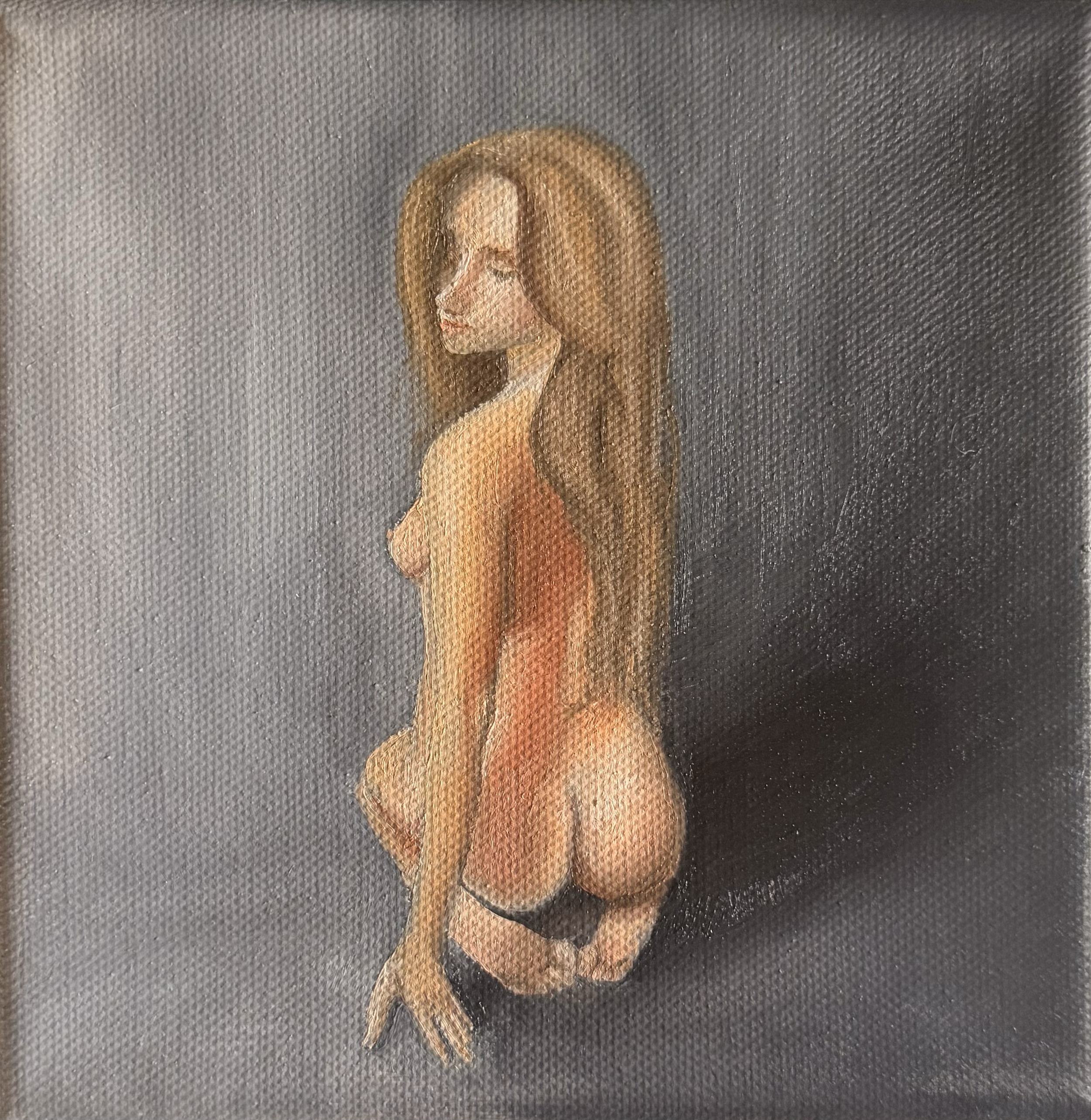 "ITALIAN WOMEN" 6 X6 IN. Oil painting. 2026