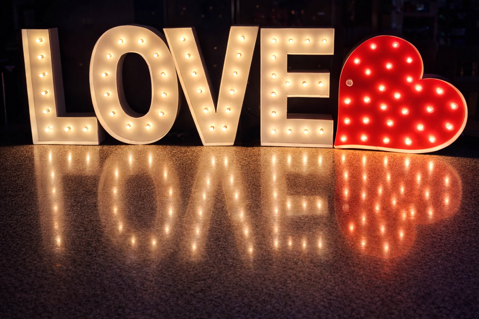 love marquee letters