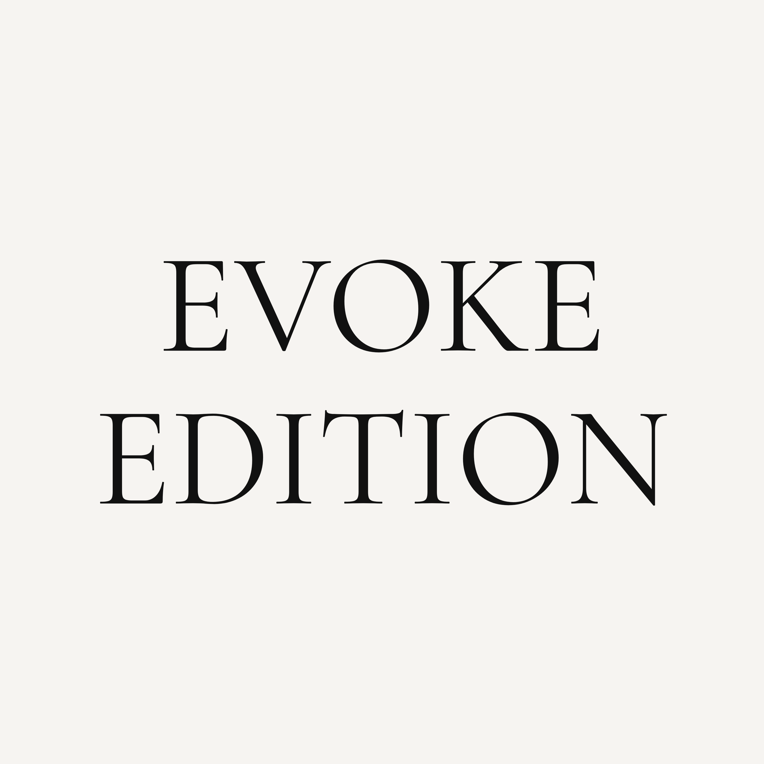EVOKE EDITION fashion magazine visualization