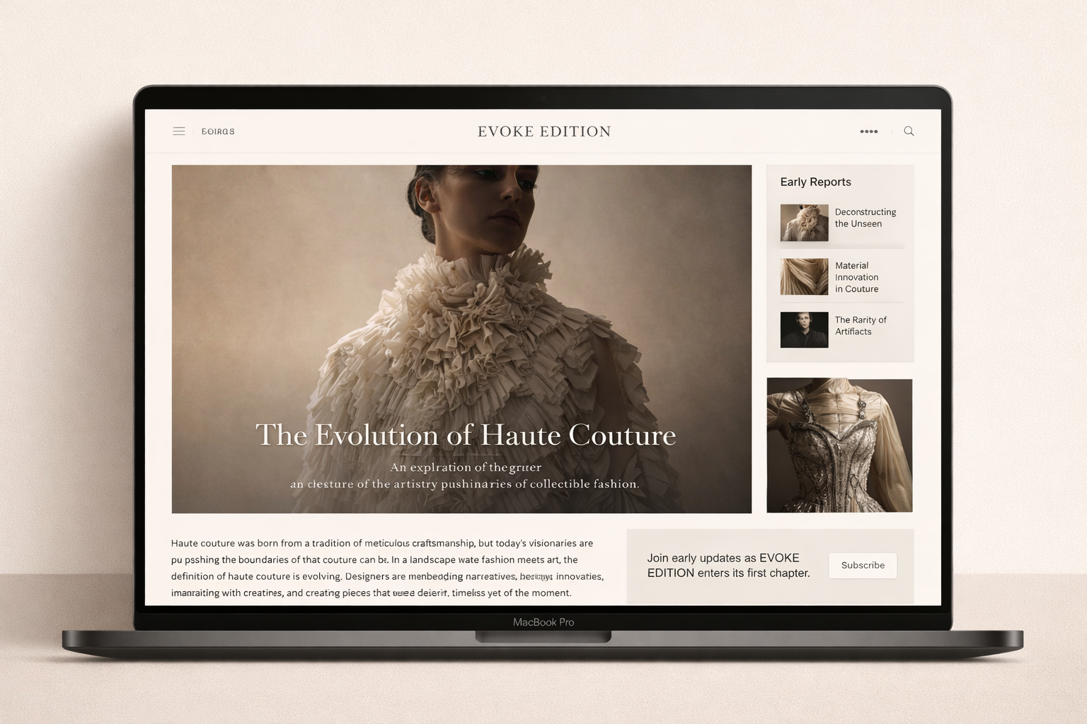 Future fashion runway concept design