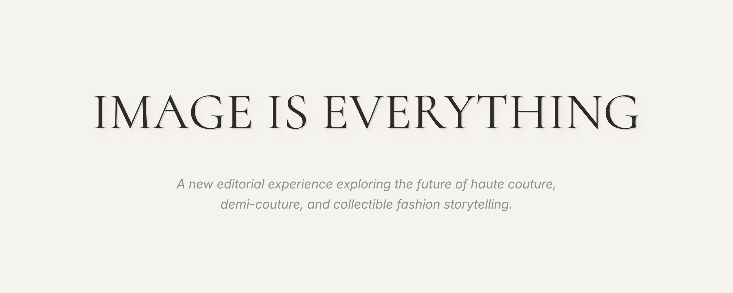 Evoke Edition luxury fashion editorial platform concept