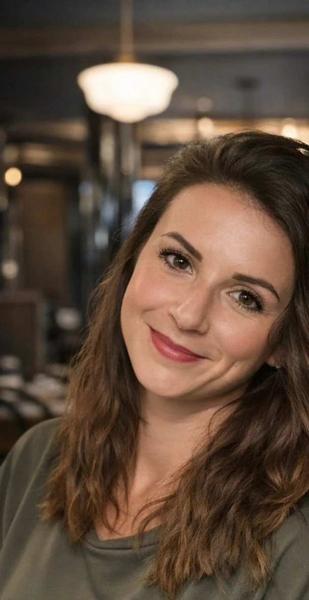 Femme coachée par oraya, resplandissante et brune 