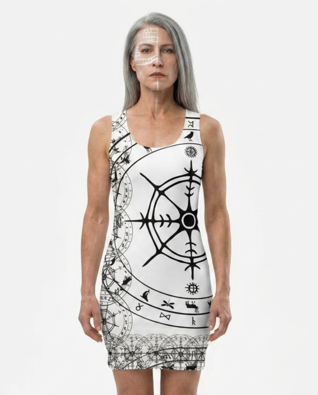 Bodycon Wisdom Wheel dress
