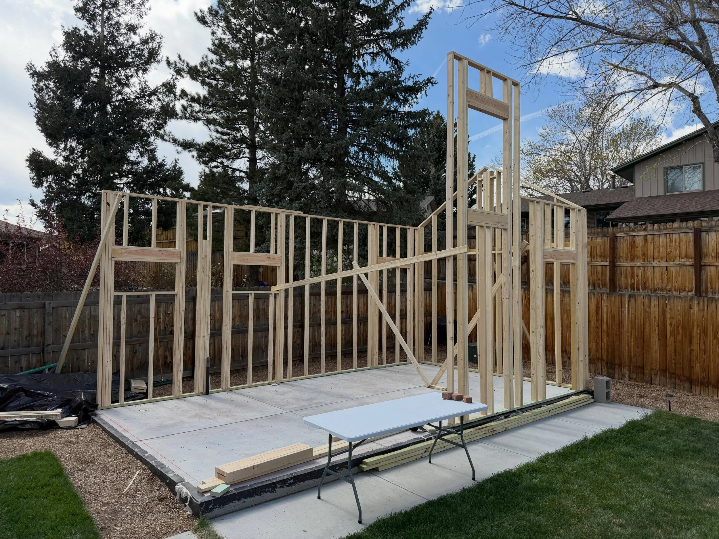 Growing up, my dad was a residential contractor. So during my teen years, I would help frame up houses during the summer months while I was out of school. Today, that has transitioned to me helping out an architect buddy, making his and his wife&rsqu