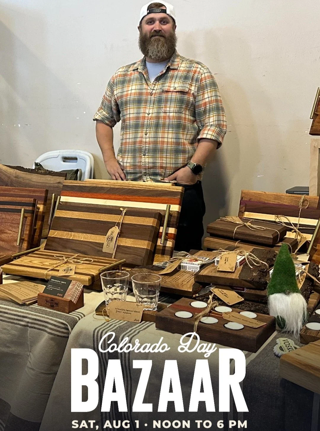 Colorado turns 150 on August 1 and we will be at the party! Find us at Colorado Day BAZAAR at Commons Park in Denver, Saturday, August 1 from noon to 6 PM. 100 plus local makers, a beer garden, and live music on the lawn. Free to attend, dogs welcome