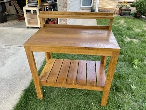 Handcrafted Solid Wood Potting Bench