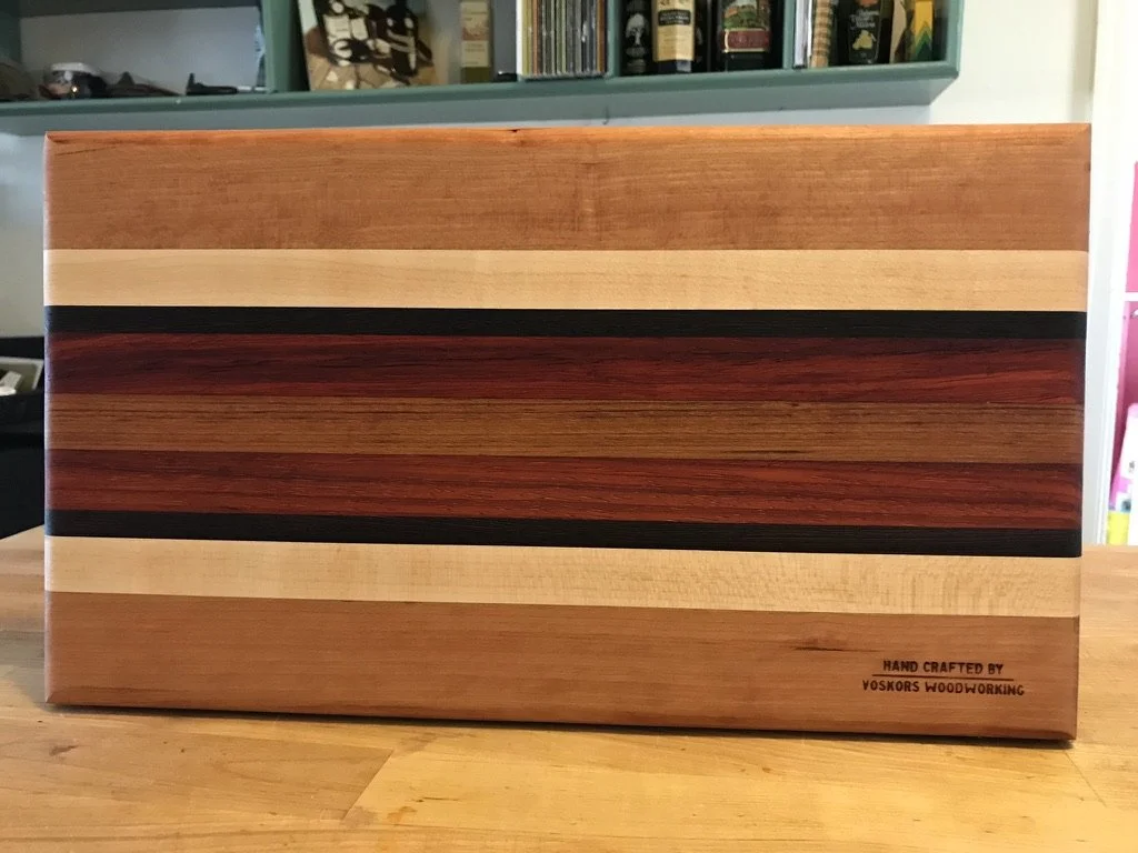 Handcrafted Multi-Wood Cutting Board