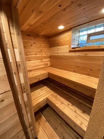 Custom Built-In Cedar Sauna