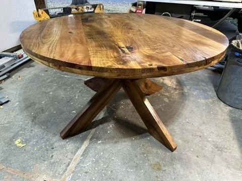 Round Solid Wood Dining Table