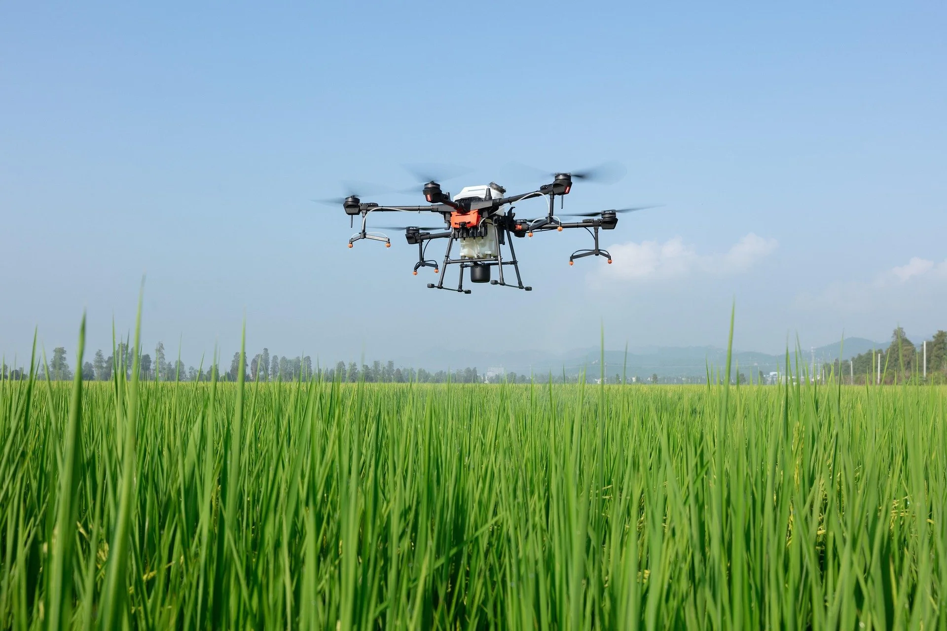 Spandimento concimi con drone, distribuzione fertilizzanti con agricoltura di precisione in Toscana e Italia