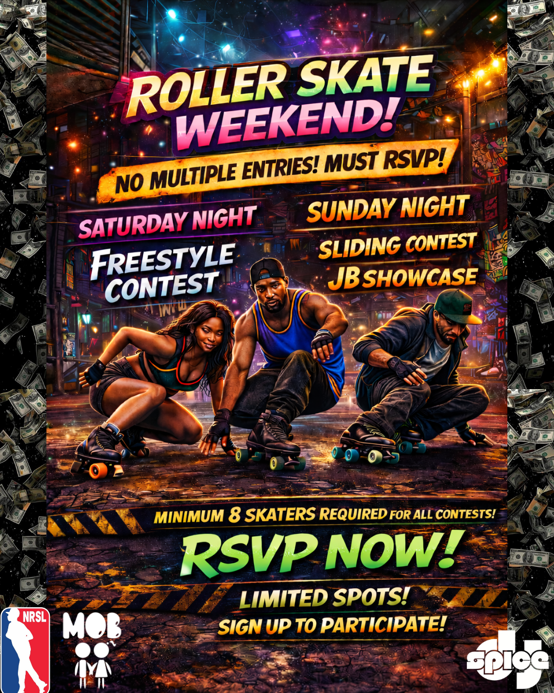 roller skating arizona Dj spice take over weekend