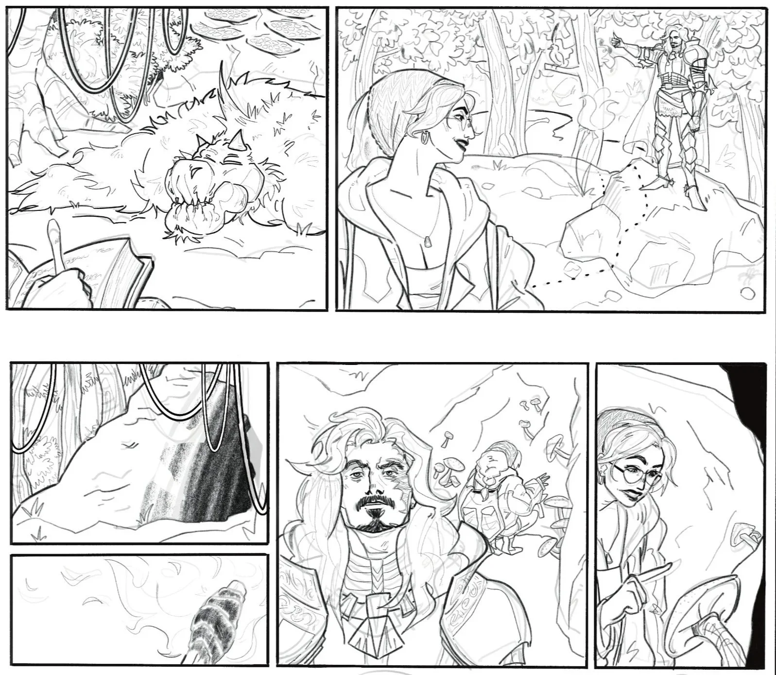 Digital, 2025.

Mini-comic of a hunter and Alma from Capcom's Monster Hunter: Wilds. Follows them exploring a forest after defeating a Congalala.