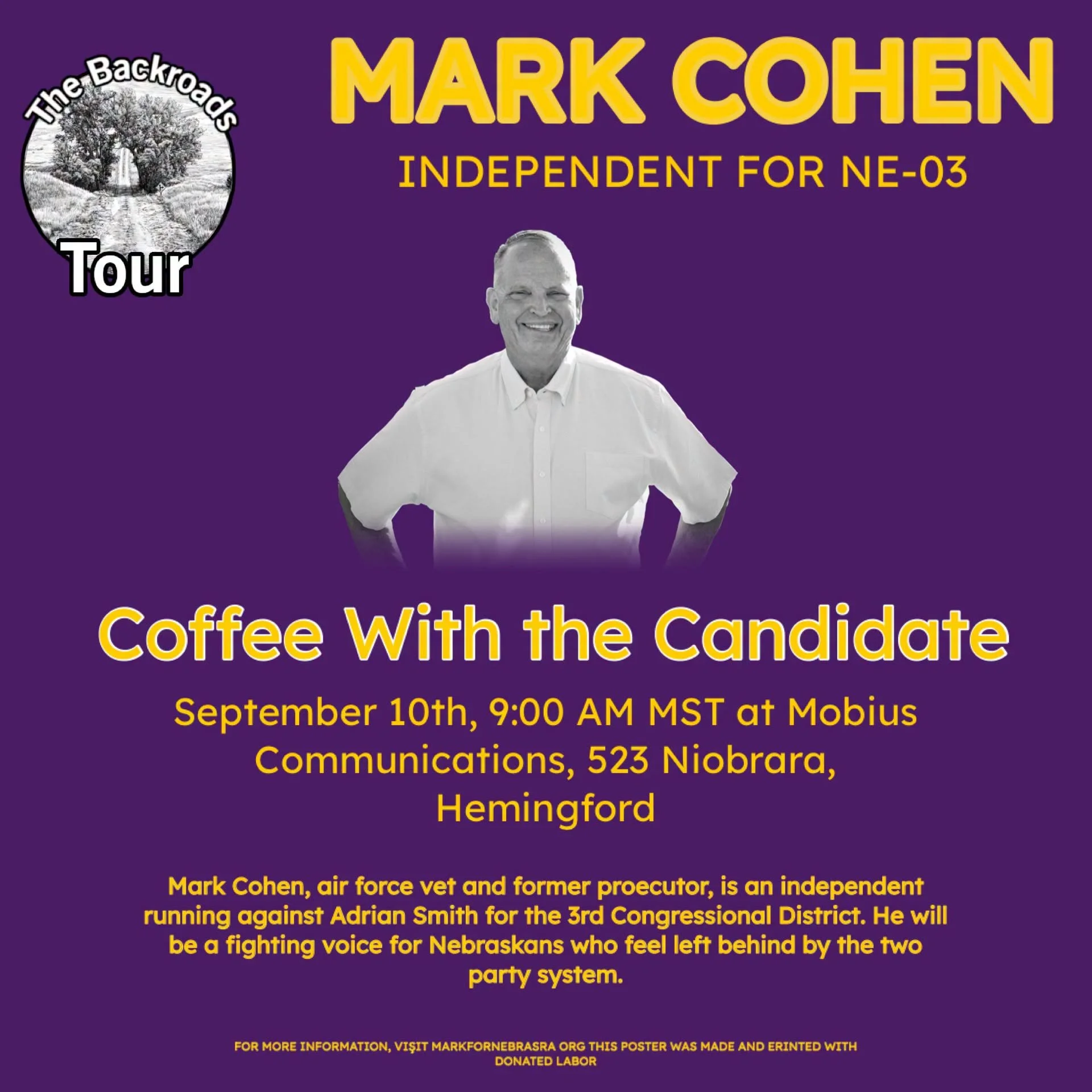Hemingford Coffee with a Candidate