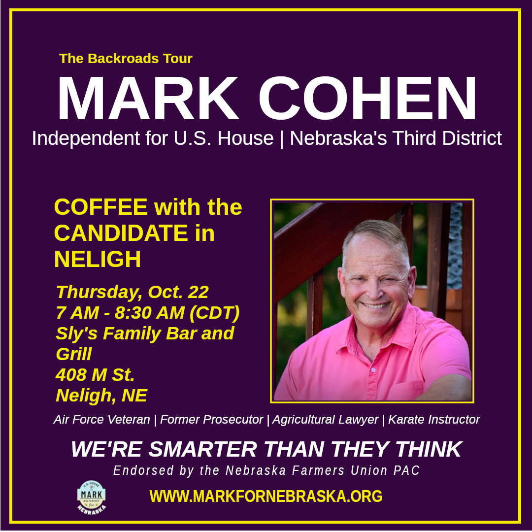 Coffee With a Candidate - Neligh
