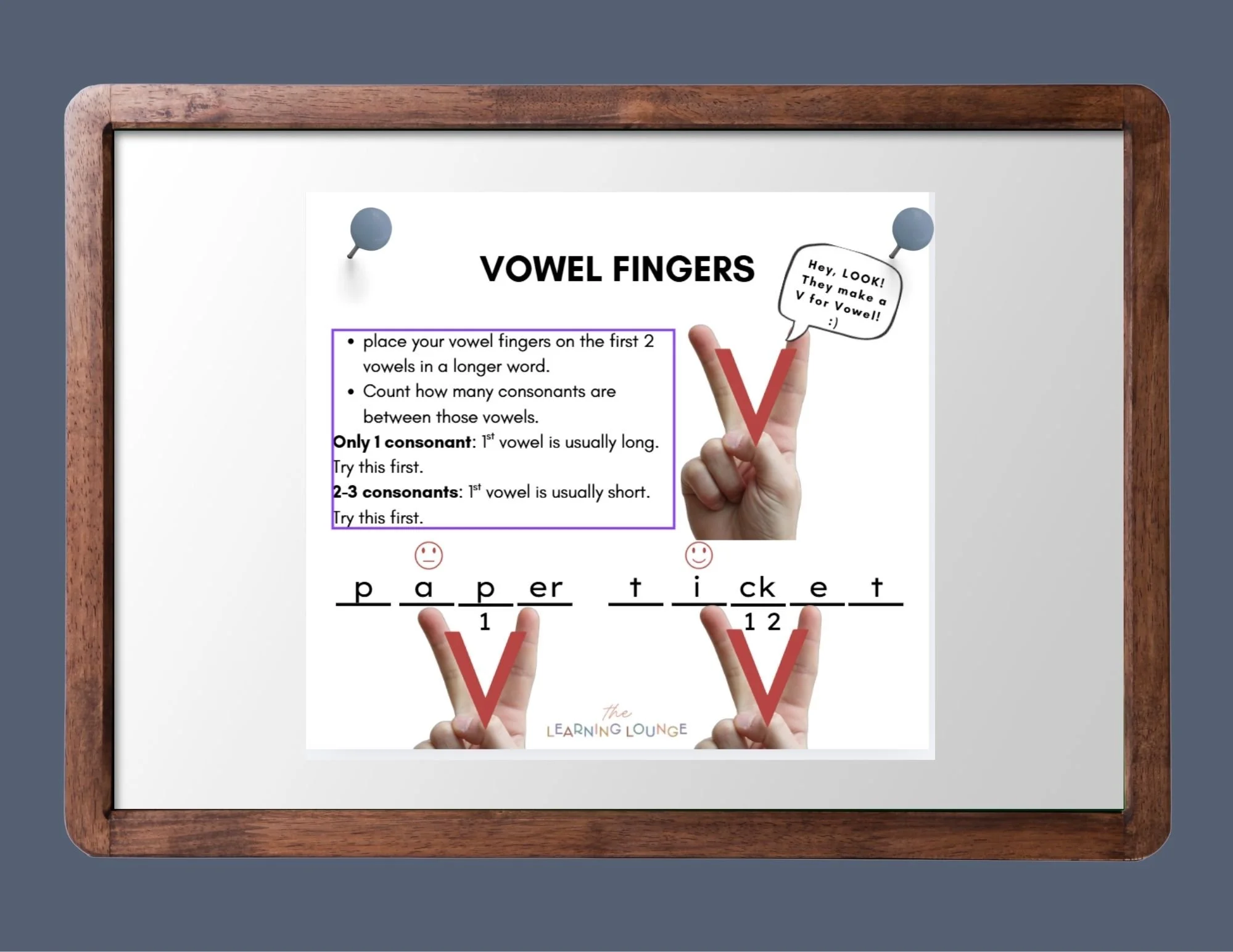 FREE Vowel Fingers: A Simple Trick for Reading Longer Words!