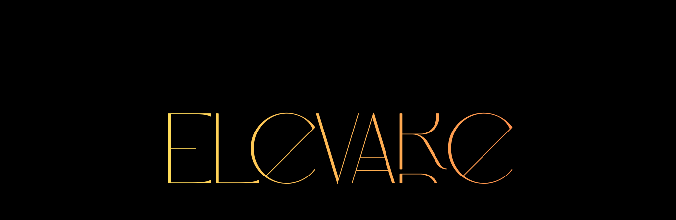 The image features the word 'ELEVATE' written in a modern, gradient-colored font on a black background.