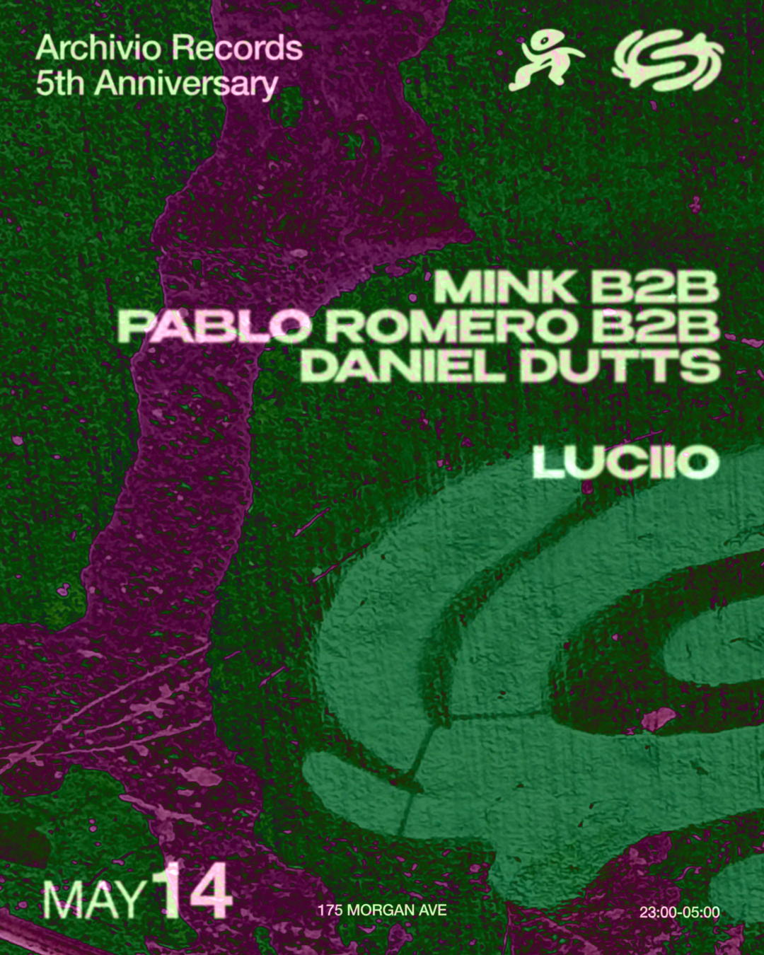Archivio Records 5th Anniversary: mink b2b Pablo Romero b2b Daniel Dutts