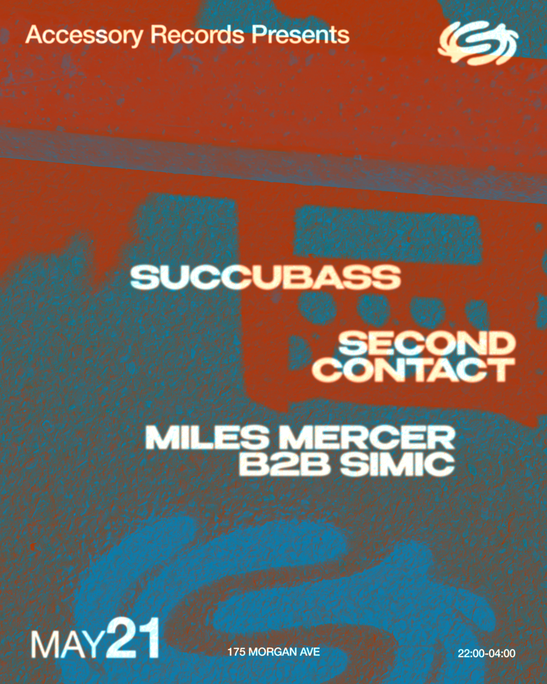 Accessory Records Showcase: Succubass, Second Contact, Miles Mercer b2b Simic