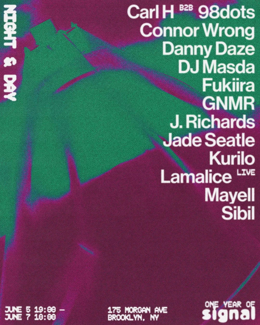 One Year of Signal: Danny Daze, DJ Masda, GNMR, Carl H, Jade Seatle + more