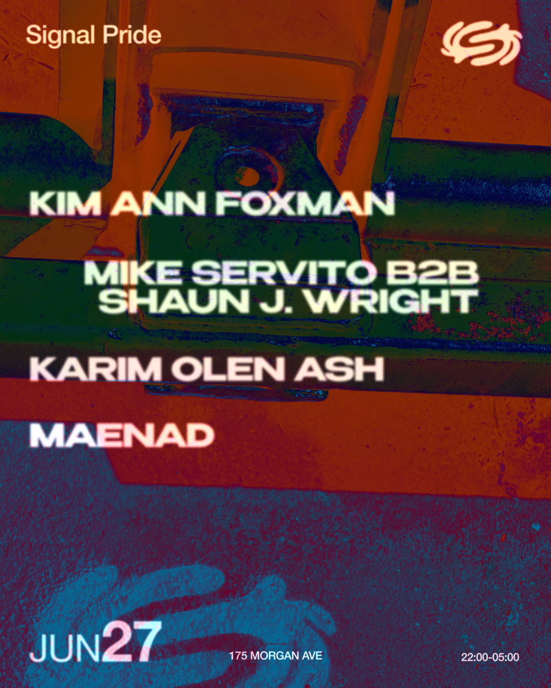Pride: Kim Ann Foxman, Mike Servito b2b Shaun J. Wright, Karim Olen Ash, maenad