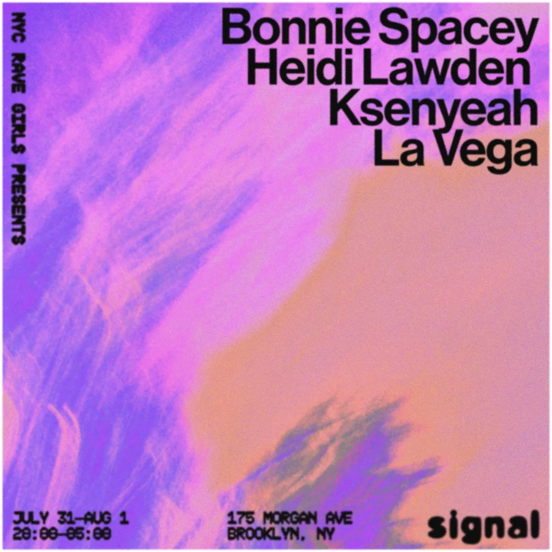 nyc rave girls: Bonnie Spacey, Heidi Lawden, Ksenyeah