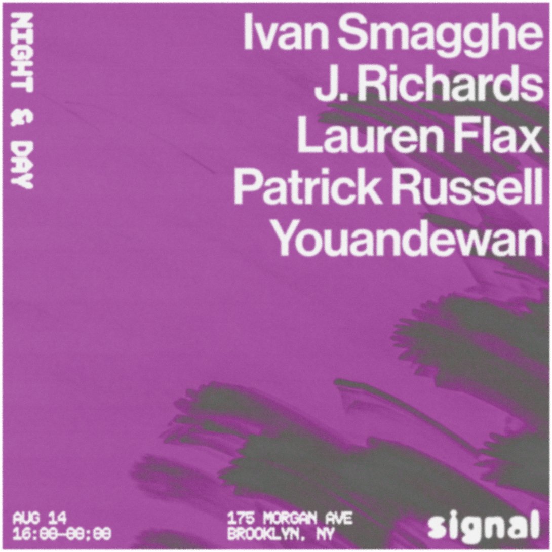 Night & Day: Ivan Smagghe, Youandewan, Lauren Flax, Patrick Russell, J. Richards