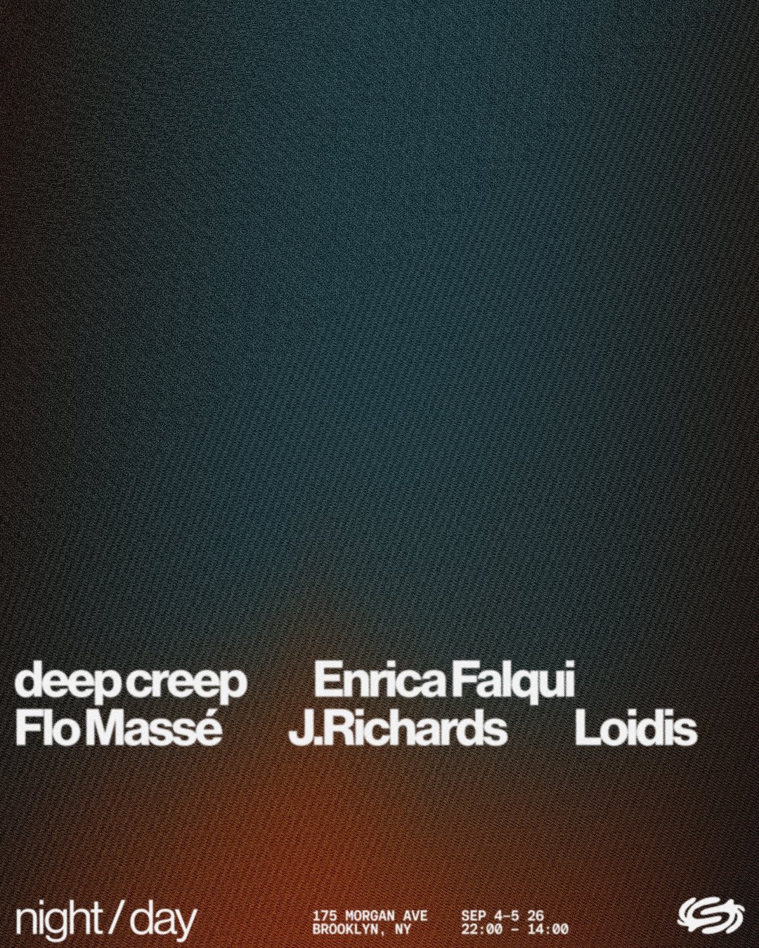 Night & Day: Loidis, Enrica Falqui, Flo Massé, deep creep, J.Richards