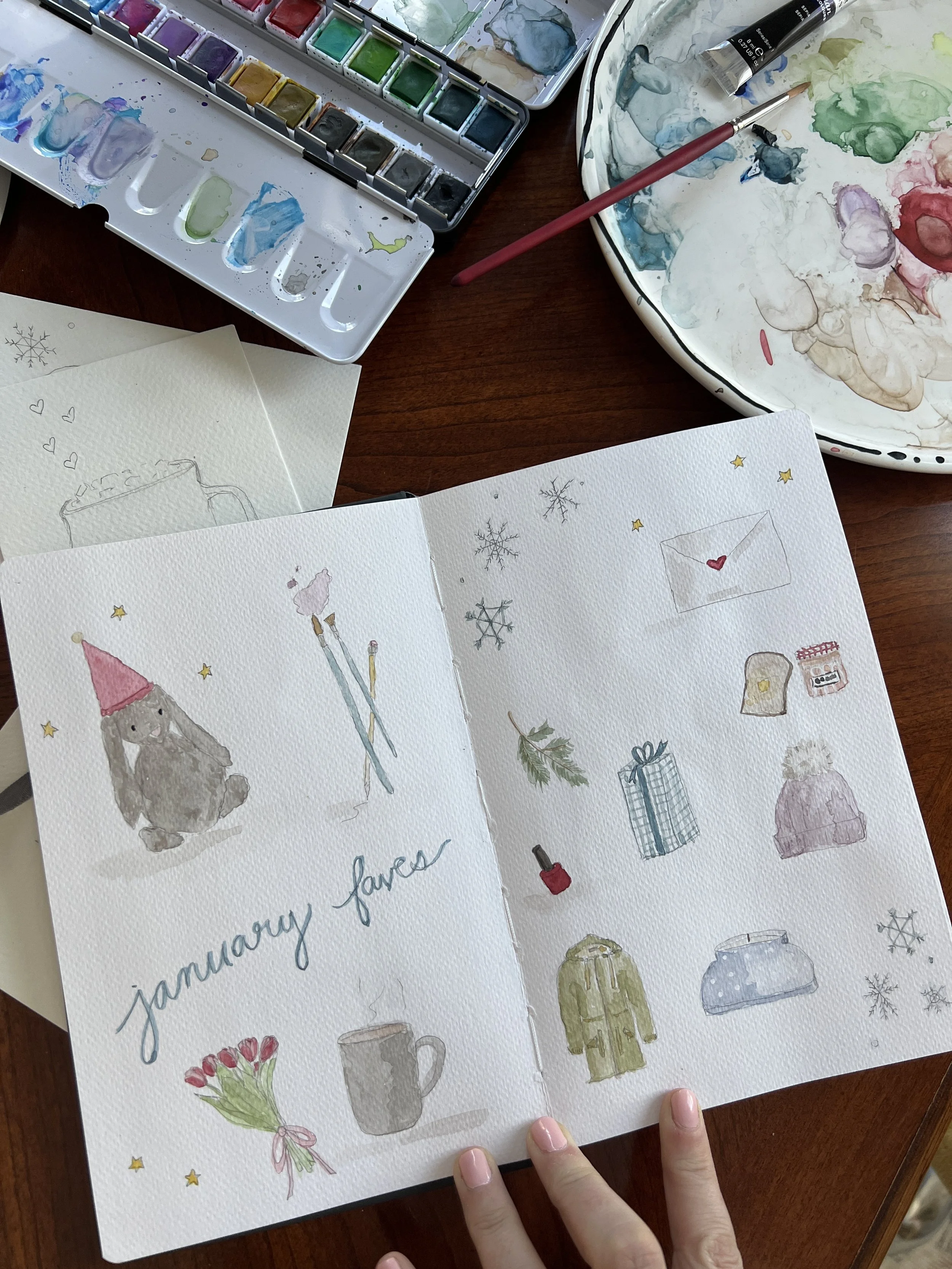 january in the sketchbook