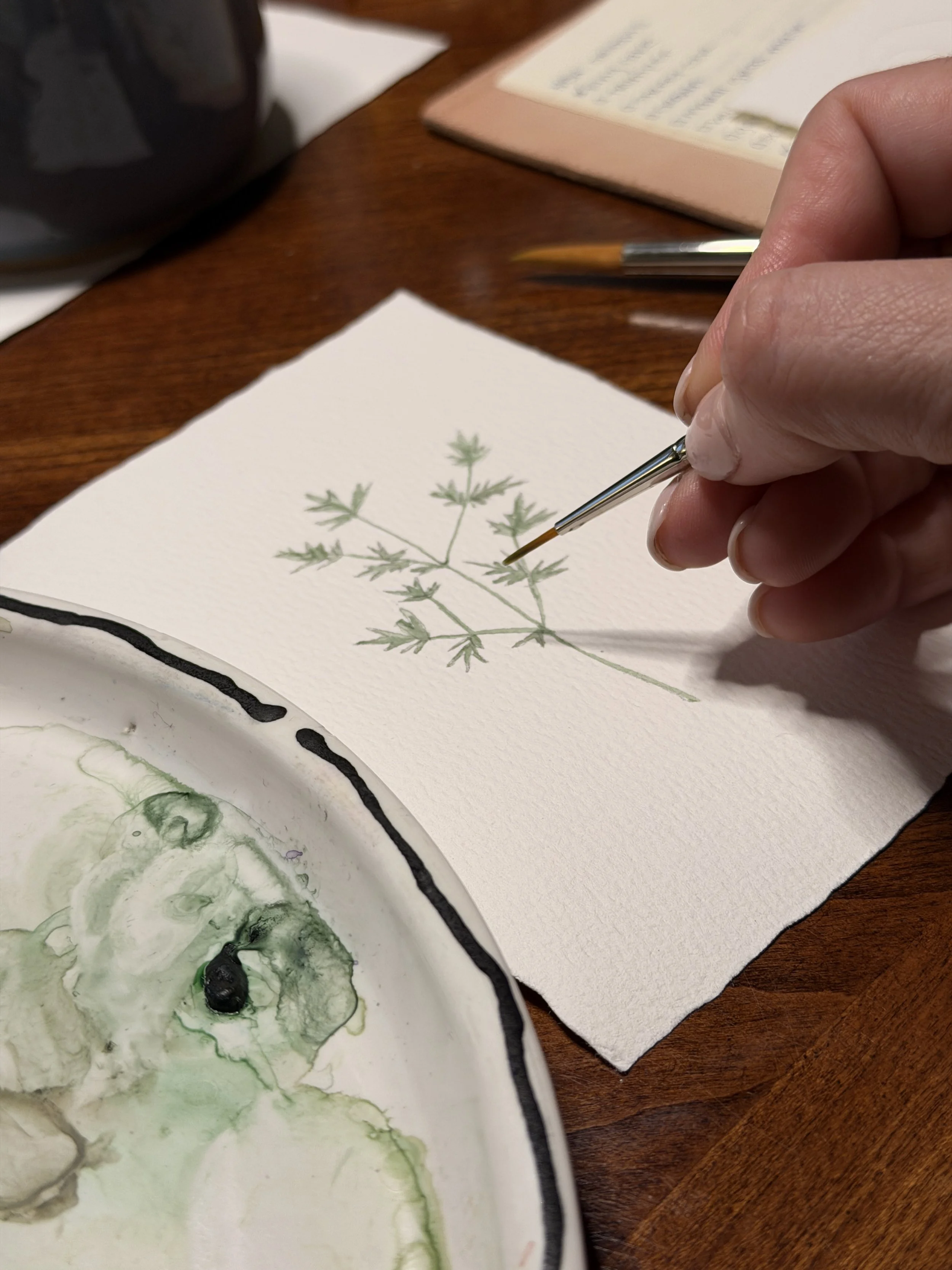 mixing spring greens